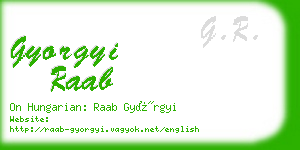 gyorgyi raab business card